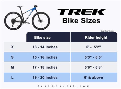 Bike Size Chart Trek